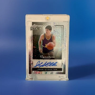 Serie Signature 2024 Leaf Metal John Stockton 1/1 automático B-JS2 Foto 1 de 2