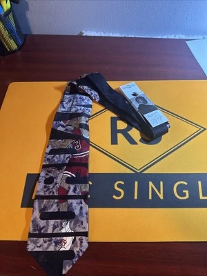 Corbata de baloncesto de colección Michael Jordan de seda para hombre Chicago Bulls Bugatchi para hombre Foto 1 de 4