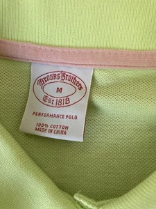 🎄BROOKS BROTHERS Polo Performance Taglia Media Verde - Foto 1 di 6