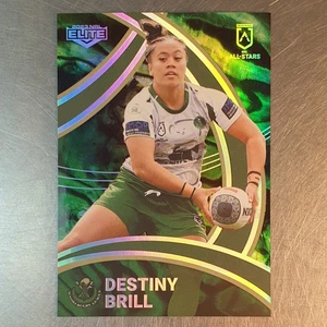 2023 NRL Elite All-Stars Destiny Brill Card AS09 NRLW Maori Rugby League - Picture 1 of 3