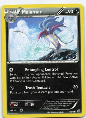 Malamar 46/98 XY - Ancient Origins Common Normal MP Pokémon TCG - Image 1 of 2