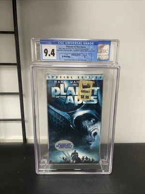 NEW SEALED CGC Graded 9.4 Planet of the Apes (VHS 2001) Sp Ed Mark Wahlberg - Image 1 of 4
