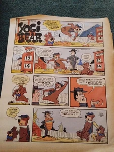 Sk233 Ephemera 60er Jahre Zeitungscomic Strip Yogi Bär F43 - Bild 1 von 1