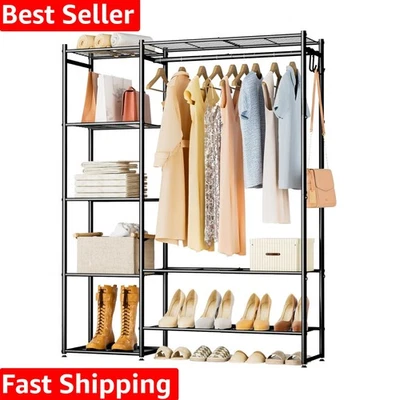 现代独立式壁橱收纳盒带可调节脚-节省空间设计 — 第 1/4 张图片