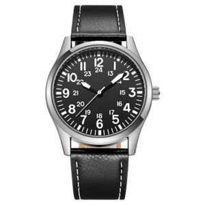 Orologio da campo 42 mm di facile lettura movimento giapponese display 24 ore - Foto 1 di 9