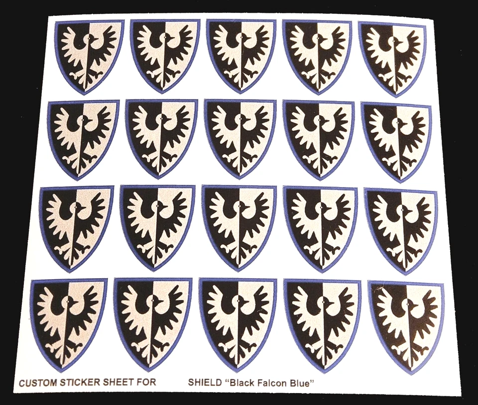 MARKENLOS Custom Sticker for Shield 21325 Replacement Sticker for Shield Castle Knights