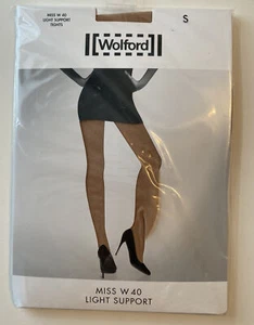 WOLFORD Miss W 40 Tights Pantyhose Fairly Light S NIP 11263 Stockings - Picture 1 of 4