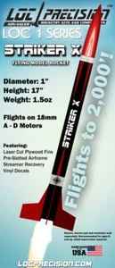 LOC Precision Flying Model Rocket Kit 1" Striker X LONE-Striker1 - Picture 1 of 1
