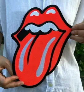 Grande toppa da cucire Iron-On Colore Riflettente Logo Lingua Ricamata - Foto 1 di 9
