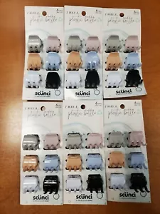 6 Packs of 6: Scunci Hair Claw Clips, Assorted Colors (8106) R9P5b - Picture 1 of 4