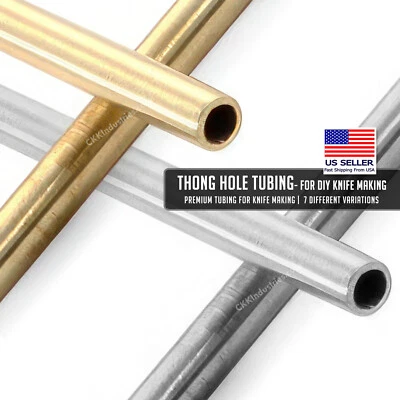 Thong Hole Tubing for Knife Making - 7 Different Variations - Image 1 of 2