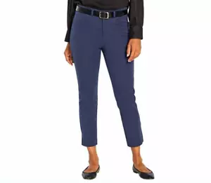 Banana Republic Ladies' Slim-Straight Capri Pants, Navy Blue - Size 12 - Picture 1 of 3