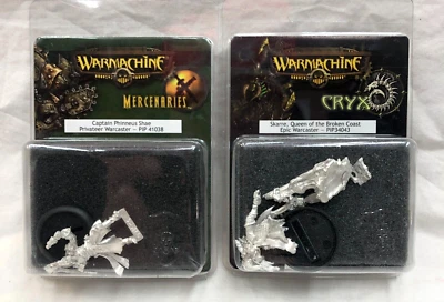 Warmachine Miniatures Mercenaries Cryx Captain Phinneus Skarre Queen Warcast Nuevo Foto 1 de 4