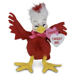 ANNALEE 5" DÍA DE VALENTÍN 2021 ""TWEET ME BIRDY"" #110321 NUEVO CON ETIQUETAS - Imagen 1 de 1