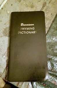 Dennison Rhyming Dictionary 1963 Pocket Edition 5.75 x 2.75" leather-look cover - Picture 1 of 4