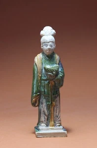 Ming Dynasty Sancai Funerary Attendant Figure - Picture 1 of 17