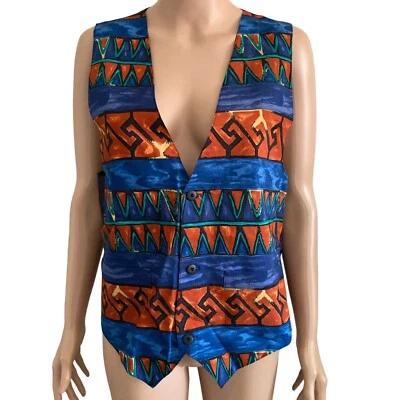 Chaleco Cory Matthews vintage para hombre pequeño multicolor Foto 1 de 4