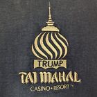 Taj Mahal CASINO VINTAGE TRUMP RESORT Gold Embroidered Graphic Sweatshirt XL