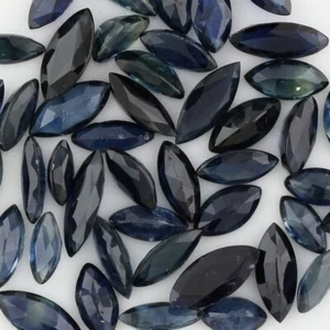 BLUE SAPPHIRE MARQUISE CUT 5 CARAT LOT OF MEDIUM TO LARGE SIZES F-3735 - Picture 1 of 1