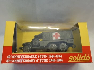 Dodge 6x6 US MD Die Cast Model 1/50 40 Anniversaire 6 Juin 44-84 Solido - Immagine 1 di 3