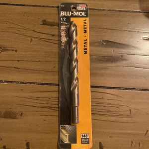 Blu-Mol 1/2in. Cobalt Drill Bit 1 pc Metal - Picture 1 of 3