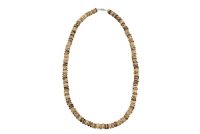 Collar con cáscara de coco (grueso) - 20", concha marrón claro, estilo surfista hawaiano Foto 1 de 3