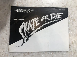 SKATE OR DIE MANUAL DE INSTRUCCIONES ORIGINAL LIBRO DE JUEGOS NINTENDO NES HQ - Imagen 1 de 1