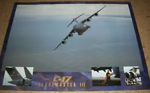 1992 Recruitment AIR FORCE poster C-17 GLOBEMASTER 18x24 V2 - Picture 1 of 5