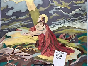 Pintura Por Números Jesús Rezando Jardín de Getsemaní 16 X 20" Años 70 A Bordo - Imagen 1 de 7