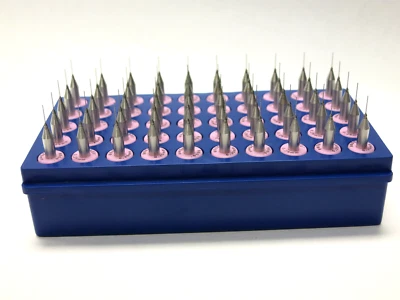 Juego de 50 brocas de precisión para PCB de carburo de tungsteno Matrix 0,25 mm 0,098" x 0,197" Foto 1 de 3