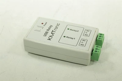 KMtronic USB Relay Controller - Two Channels with DIN Rail Clips U2CR - Image 1 of 4