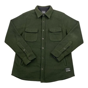 Free Nature Fleece Shirt Men's Large Green Outdoor Hiking Overshirt Shacket - Picture 1 of 16