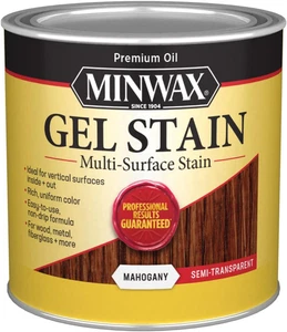 260504444 Gel Stain, Mahogany, 1/2 Pint - Picture 1 of 7