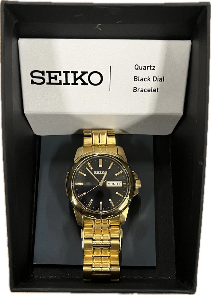 Seiko Essentials Men's Black Watch - SUR358 - Image 1 of 1