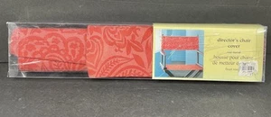 Pier One Imports  Director's Chair Cover Red Floral New Old Stock - Picture 1 of 2