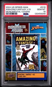 💎 PSA 10 💎2024 Spider Man Monumental Covers EI10 Amazing Fantasy #15 - Picture 1 of 1