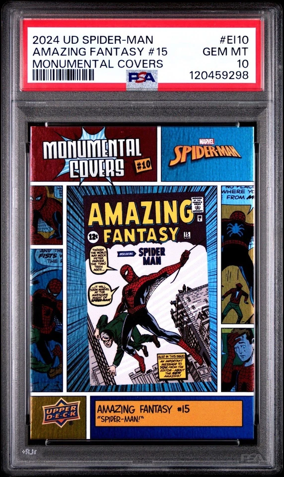 💎 PSA 10 💎2024 Spider Man Monumental Covers EI10 Amazing Fantasy #15 - Image 1 of 1