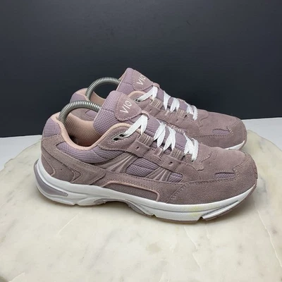 Zapatos para caminar Vionic 23 para mujer talla 8,5 zapatillas cómodas para caminar gamuza malva 23TWALK Foto 1 de 4