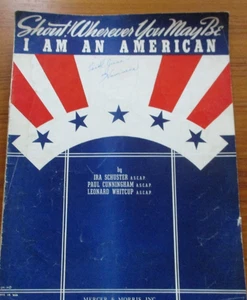 "Shout Wherever You May Be I Am An American" Schuster, Cunningham & Whitcup - Picture 1 of 4