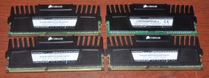 Corsair Vengeance 16GB (4x4GB) PC3 1600MHz Desktop RAM CMZ4GX3M1A1600C9 - Picture 1 of 1