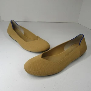 Rothys Damenschuhe 10 THE FLAT beige Strick runde Spitze Slipper Ballerinas - Bild 1 von 12