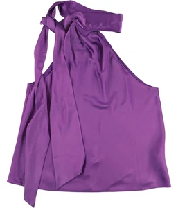 Ralph Lauren Womens Satin Tie Neck Sleeveless Blouse Top, purple, 16 - Picture 1 of 3