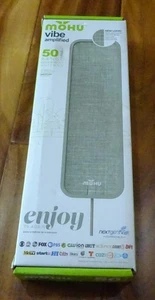 Mohu - Antena HDTV interior amplificada Vibe rango de 50 millas - tweed gris nuevo sellado - Imagen 1 de 6