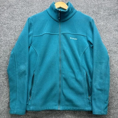 Женская флисовая куртка Columbia размер L бирюзовая на молнии для активного отдыха верхняя одежда - Изображение 1 из 4