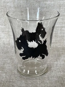 Vintage Mid Century Libbey Saftglas Scottie Dog Design 3" hoch - Bild 1 von 7