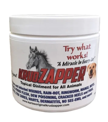 JACKS MFG New! ORIGINAL KRUDZAPPER 16 oz. Topical Ointment for all animals Horses dog cat
