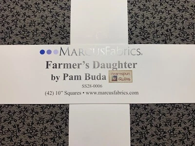 Marcus Fabrics Pam Buda FARMERS DAUGHTER Layer Cake 10" Squares Civil War Repro - Image 1 of 2