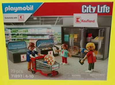 Playmobil City Life Kaufland 71897 Kühlabteilung Kühlung Einkaufsladen NEU/OVP