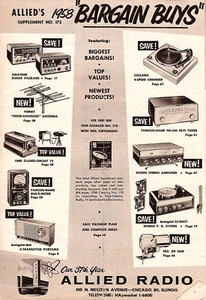 Allied Radio 1958 Catalog Stereo Hi-Fi Systems Speakers Radios Phonographs - Picture 1 of 6