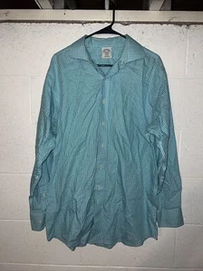 Brooks Brothers 1818 Regent bügelfreies geknöpftes Herrenhemd Größe 16 1/2-4/5 - Bild 1 von 4